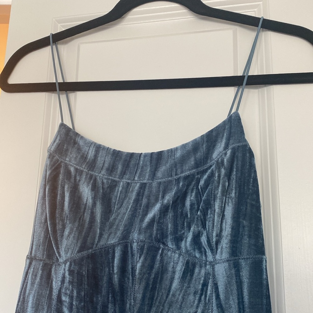 NWT blue velvet swing dress - Picture 4 of 6